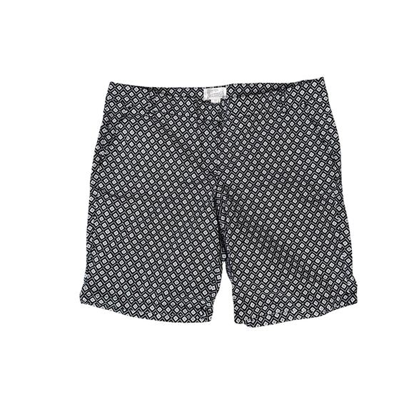 J Crew Bermuda Patterned 10" City Shorts US Womens 12 - Picture 1 of 6